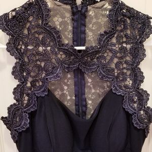 Xscape Navy Blue Dress